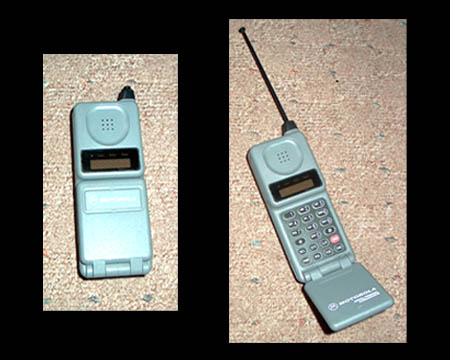 An early if not the first Motorola Flip Phone. They called it a 